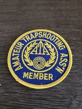 Amateur Trapshooting Ass'n ATA Vintage Embroidered Patch 3.25" c1970's-80's NOS