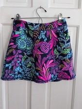 Lilly Pulitzer Girls' Luxletic Skort Size L 8-10 Navy "Calypso Coast"