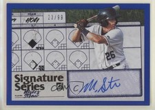 2019 Panini Donruss Signature Series Blue 23/99 Myles Straw #SS-MS Auto fm0