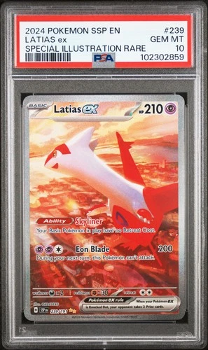 2024 Pokemon Surging Sparks Latias Ex #239 GEM MT PSA 10 Special Illus. Rare