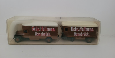 Wiking 1:87 Mercedes Benz L 2500 Möbellastzug ''Gebr. Hellmann'' in OVP, Nr. 27845