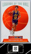 2019-20 Hoops #7 John Stockton Legends of the Ball