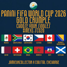 Panini FIFA World Cup 2026 Gold Crumple | Choose Your Singles | #MEX1 - SCO20
