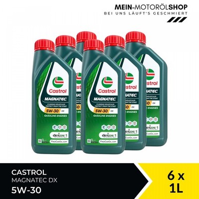 Castrol Magnatec 5W-30 DX dexos 1 Gen3 API SP Opel Motoröl 6x1 Liter = 6 Liter