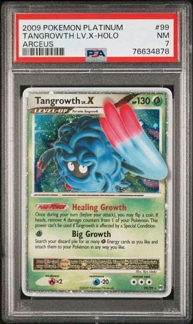 Pokemon Platinum Arceus Tangrowth Lv.X 99/99 PSA 7