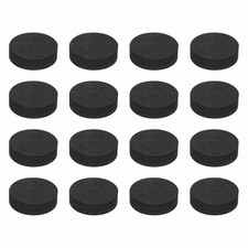 16 Pcs Single Sided Speaker Isolation Feet Pads, 50mmx15mm Foam Base Pad, Black