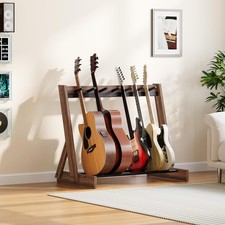 Guitar Stand, Hardwood Guitar Rack for Multiple Instruments, Multi-Guitar Sto...