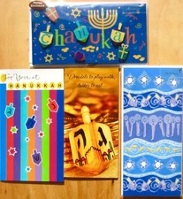Lot of 4 Money / Gift Enclosure HANUKKAH CHANUKAH CARDS / PAPYRUS AG MH