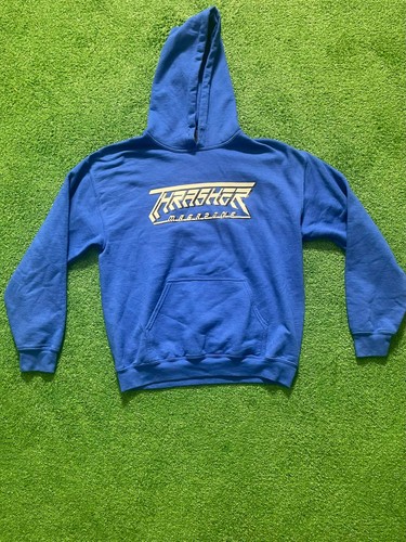 thrasher's Future Logo royal blue hoodie