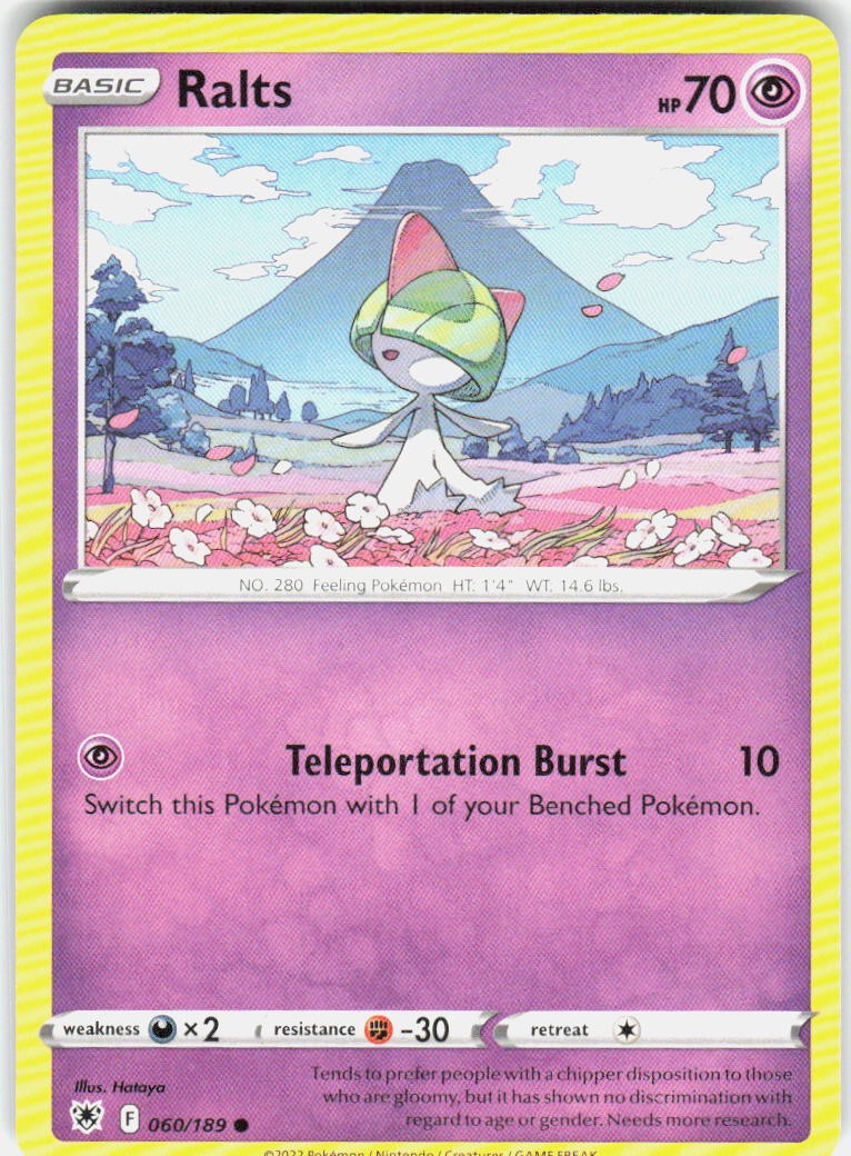 Ralts 060/189 SWSH10: Astral Radiance Pokemon