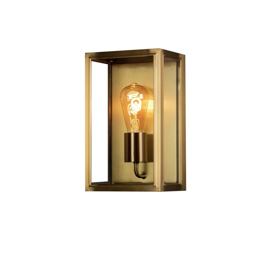 Konstsmide Lighting Gelb - Außenwandlaterne Carpi Aus Messing Mit Klarglas, Höhe 30Cm - Bild 2