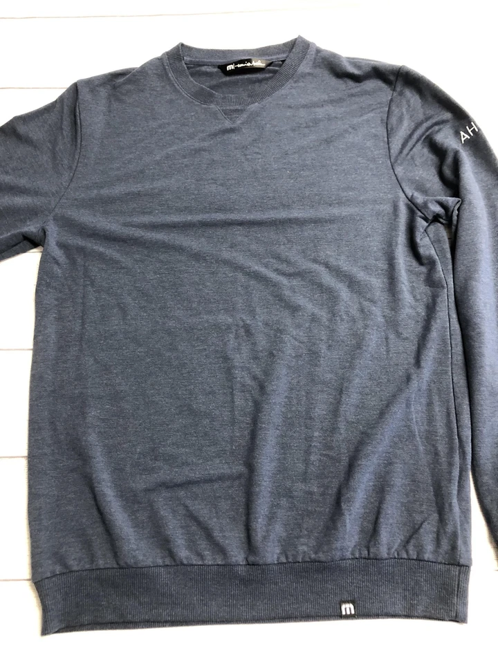 TravisMathew Sweater Mens Small Crewneck Pullover Ahead Lightweight Casual Golf - Image 2 of 4