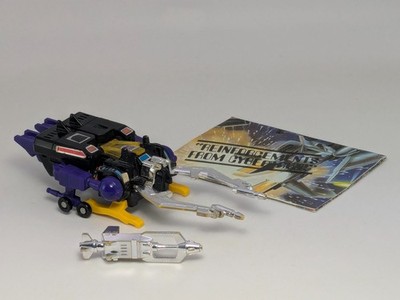 Vintage 1984 Hasbro G1 Transformers Shrapnel Insecticon Figure Complete w/Insert