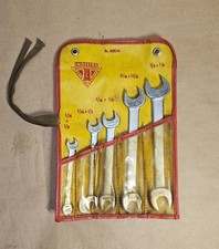 Vintage Indestro Super No. 1003a Oe Open End 5 Pc Wrenches 38 Thru 78 Usa Vintage Indestro Super No. 1003a Oe Open End 5 Pc Wrenches 38 Thru 78 Usa