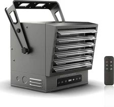 10000W Electric Garage Heater with Remote, Ceiling Mount Fan Forced Shop Heater