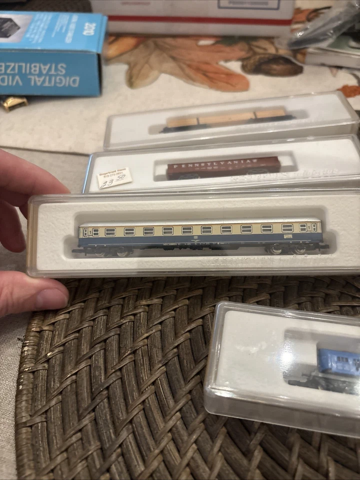 Märklín Mini-Club 8638 Reading Open Gondola Freight Car Z Plus 6 Others - Image 4 of 4