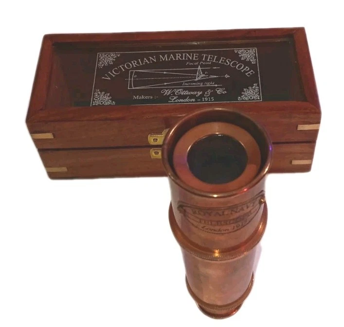 Victorian Marine Telescope  ROYAL NAVY Makers W. Ottway & Co. London - 1915 - Image 4 of 4