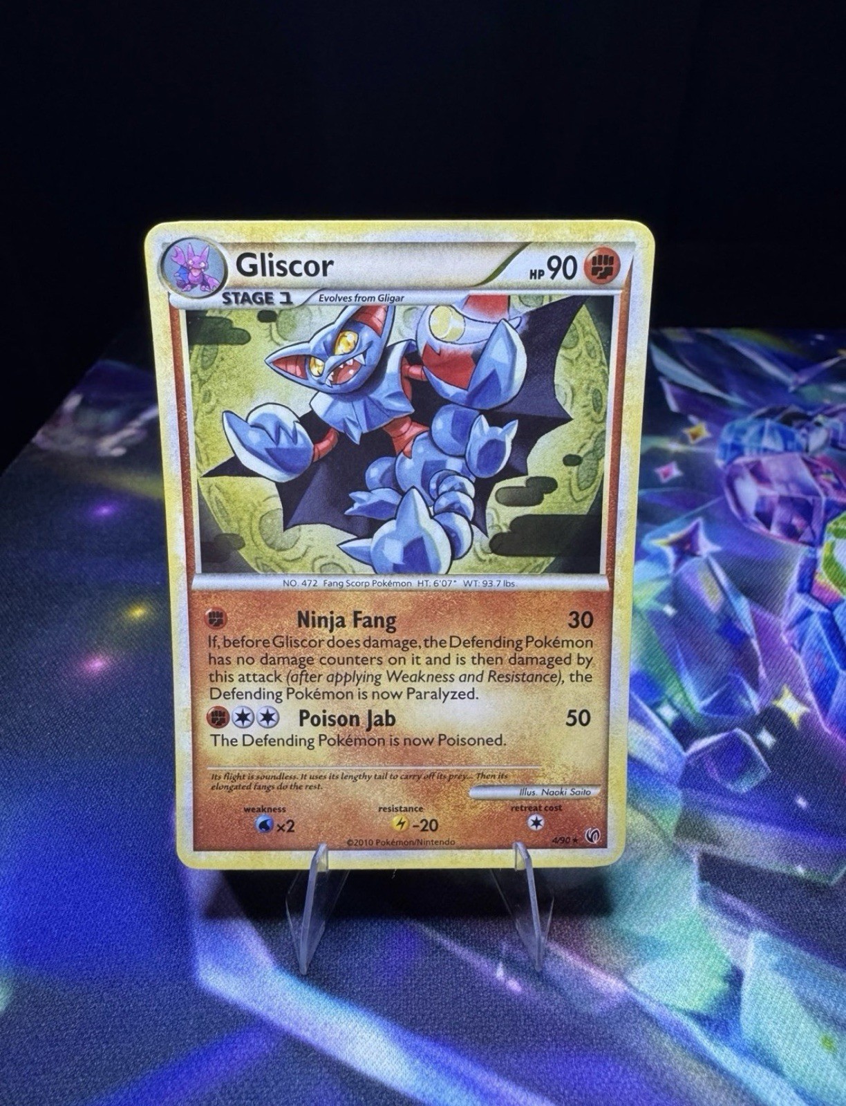 2010 Pokémon Gliscor Holo Rare 4/90 – HS Undaunted – HGSS Era 