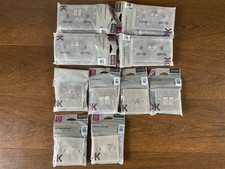 10 Assorted KNIGHTSBRIDGE raised edge Antique brass switches, sockets,fuse spur