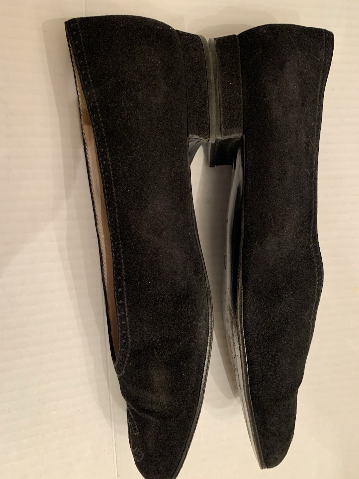 Authentic Chanel Interlocking CC Pumps Suede Blac… - image 5