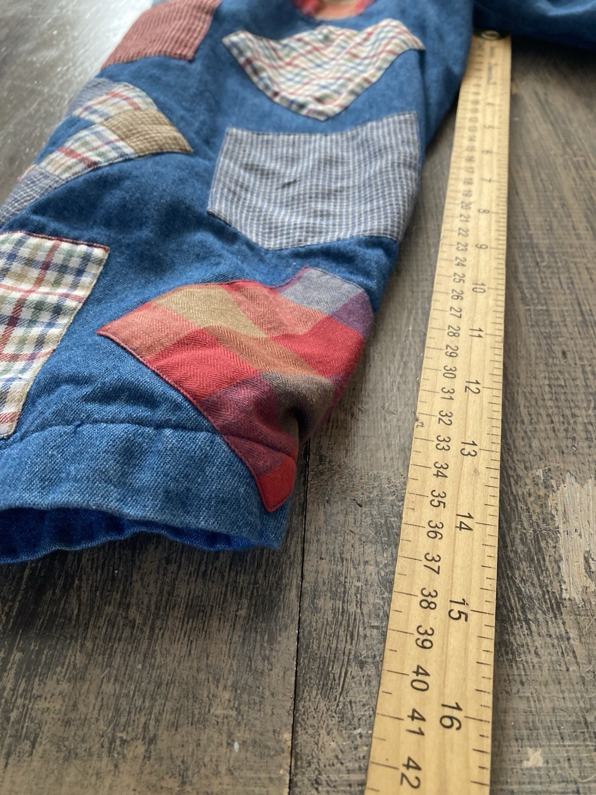 Women’s Vintage Patchwork Jacket Large Cottagecor… - image 8