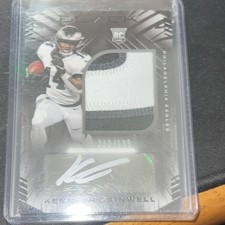 2021 Panini Black Kenneth Gainwell Rookie Patch Auto Eagles #217 /199