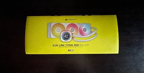 CORSAIR iCUE Link Titan 360 RX LCD Liquid CPU Cooler – 360mm AIO