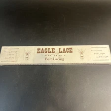 Vtg Eagle Belt Lacing Leather Cord 100 Feet 1/4" LeatherCrafting Project Lace