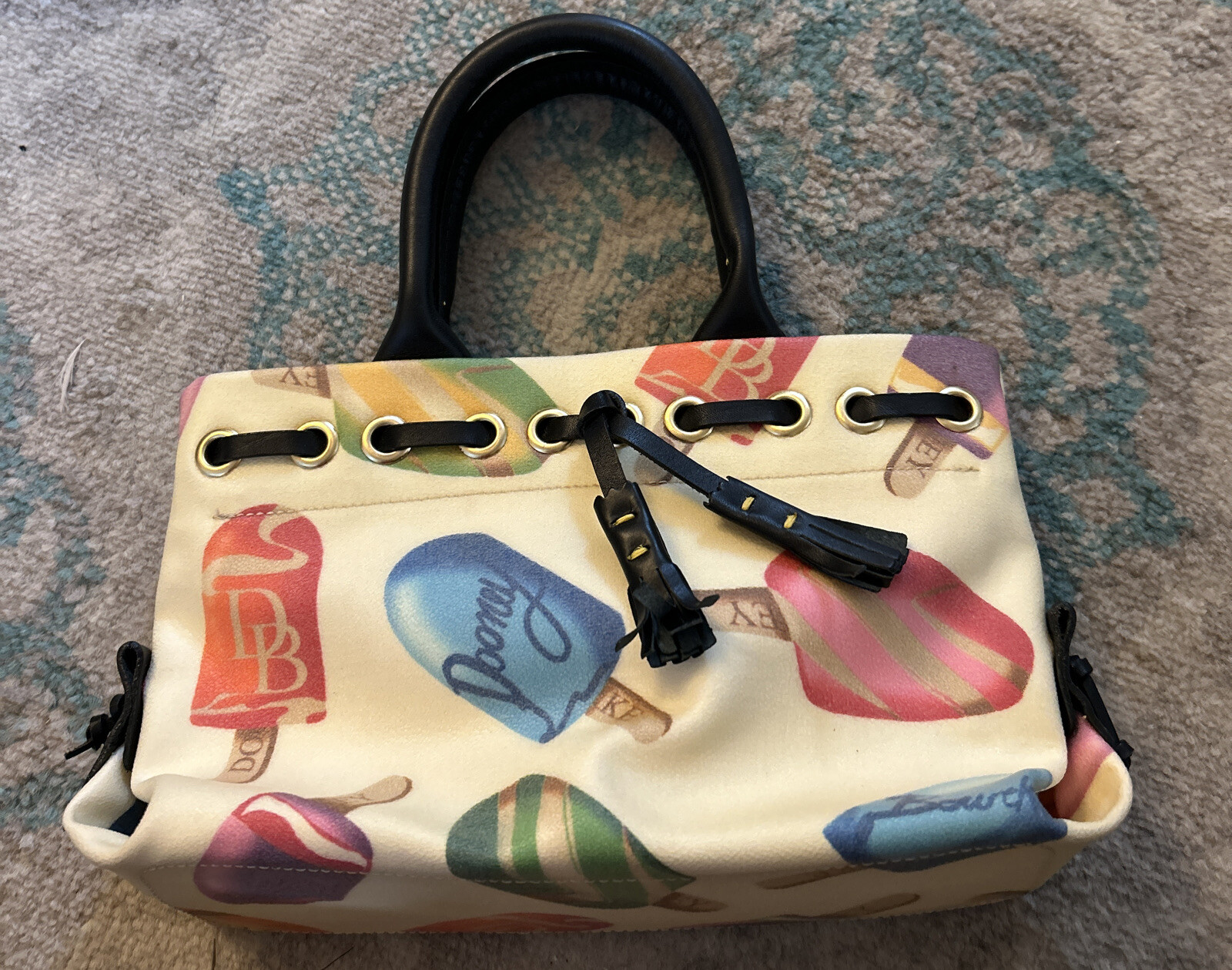 RARE Vintage Dooney & Bourke Popsicle Handbag Purse Gem