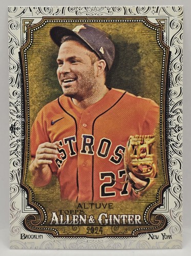 Jose Altuve - 2024 Topps Allen & Ginter Foil Filigree SP #29 Astros