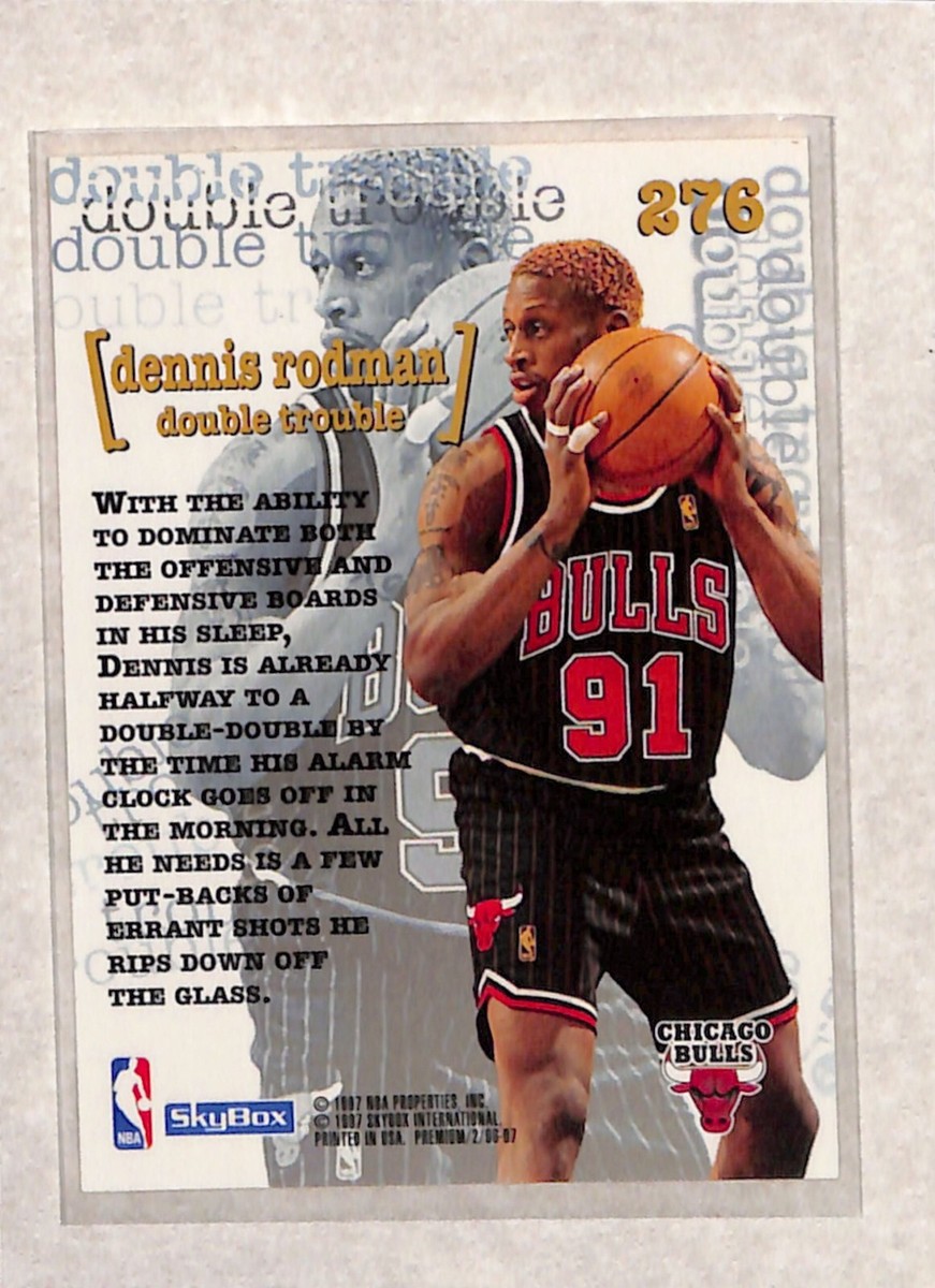 1996-97 Skybox Premium #276 Dennis Rodman Double Trouble NM | eBay