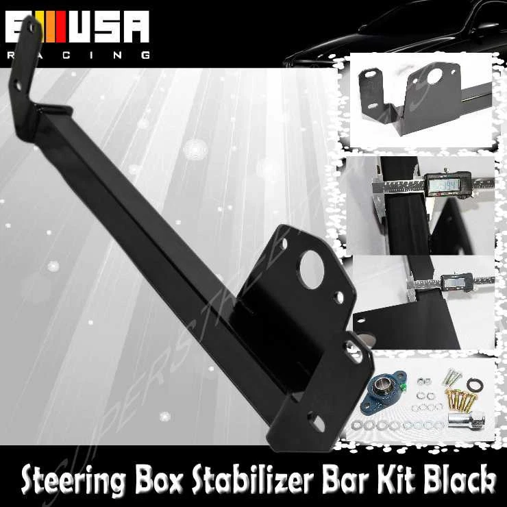 Estabilizador de caja de cambios de dirección para 94-02 Dodge RAM 1500/2500/3500 SOLO 4x4 negro Foto 2 de 4