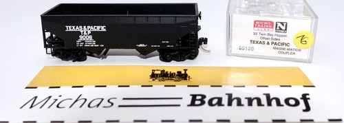 Micro Trains Line 55120 33' Twin Bay Hopper Texas&Pacific 9006 N 1:160 g16 å | Zustand: Gebraucht