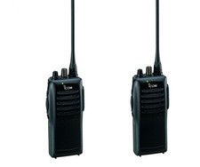 Pair of ICOM IC-F22  Handheld Radios UHF 4W