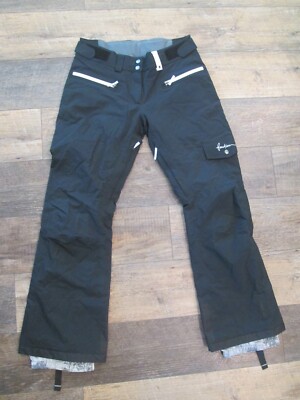Women's FACTION lab series black cargo vented snow pants sz. m