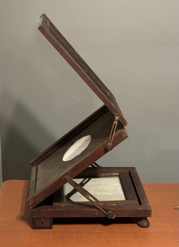 Rochester Optical Co Retouching Desk Circa 1900 Antique Photography AS IS ROC