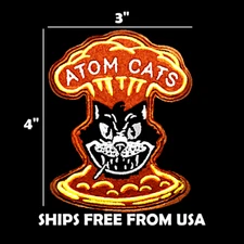 Atom Cats Patch Logo Embroidered Iron-On Sew-On Patch