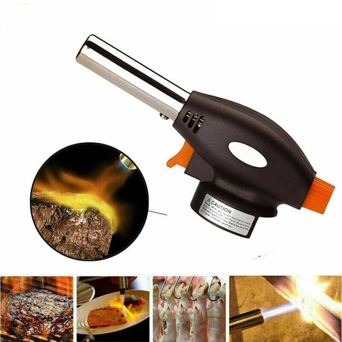 Bruciatore Torcia Soffiatore Gas Butano Lanciafiamme Campeggio Saldatura BBQ Strumento Accensione Auto - Foto 5 di 5