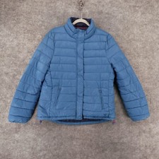 American Eagle Jacket Youth Extra Large Puffer Blue Full Zip w Pockets