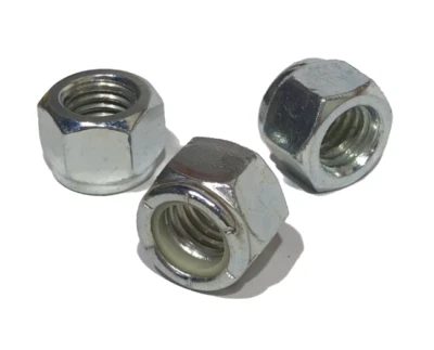 RED BOAR CHAIN 5/16"-18 Nylon Lock Nuts Zinc Plated (QTY 100)*