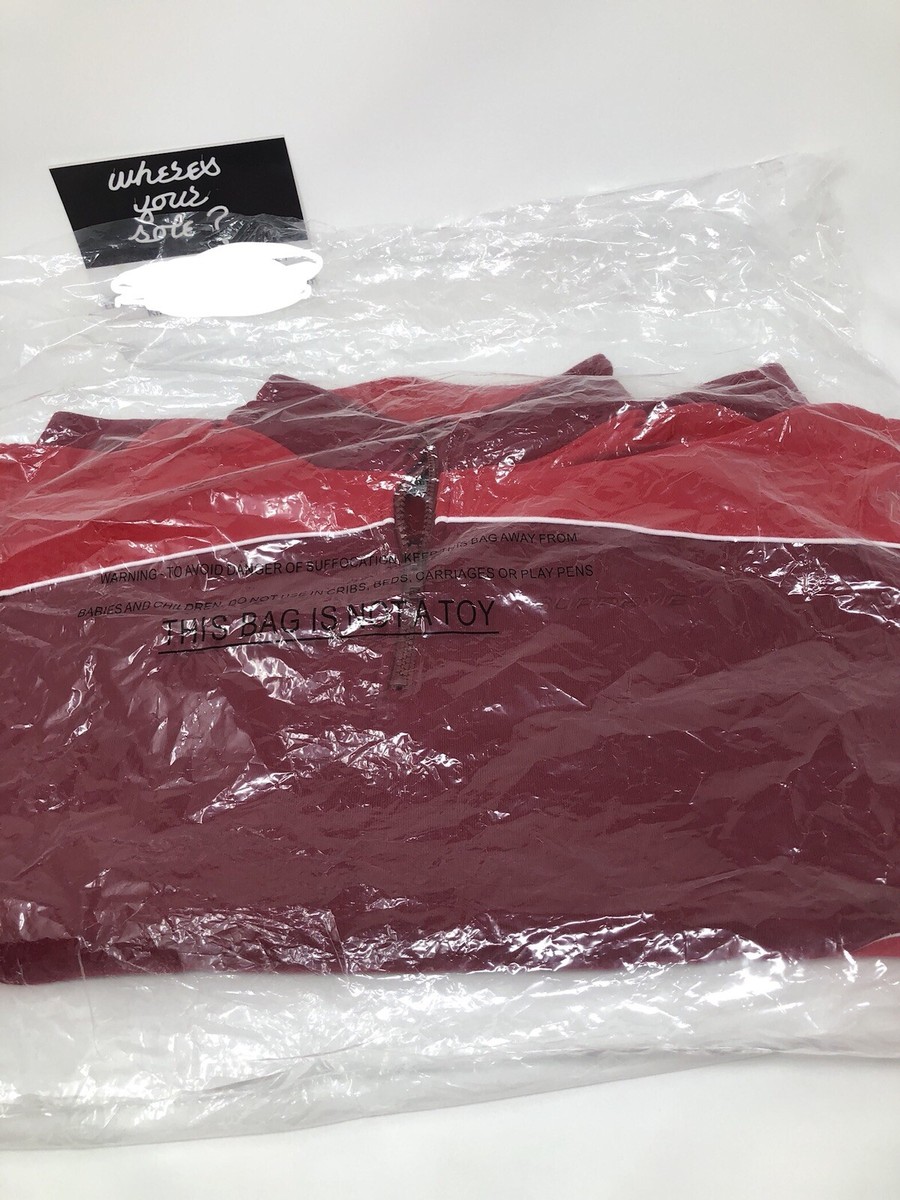 Supreme Speedway Half Zip Sweatshirt Cardinal Red Medium M New In 