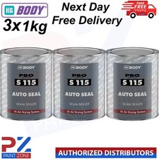 3x HB Body S115 Brushable Autoseal Seam Sealer 1kg Car Body Seam sealer