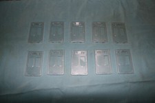 ID Badge Holder Double Sided Clear Hard Plastic 10ea 