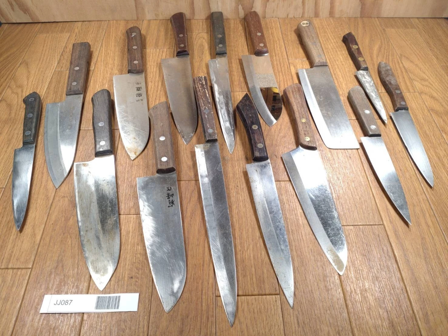 Damaged Lot of Japanese Chef's Kitchen Knives hocho set from Japan JJ087