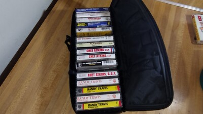 (15) Country Music Cassette Lot,Stevens,Atkins,Travis,Nelson,Cline,Alabama,case!