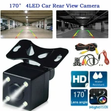 CMOS 170° Car Rear View Backup Camera Reverse HD Night Vision Waterproof CAM Kit