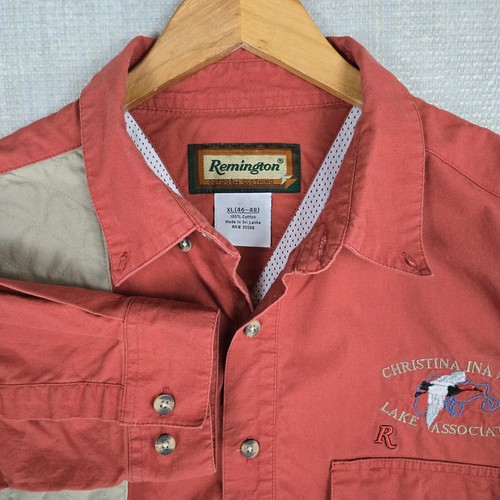 REMINGTON x CHRISTINA LAKE MN Sz XL Mens Mesh Backed Guide Shirt Roll Sleeve - Picture 5 of 16