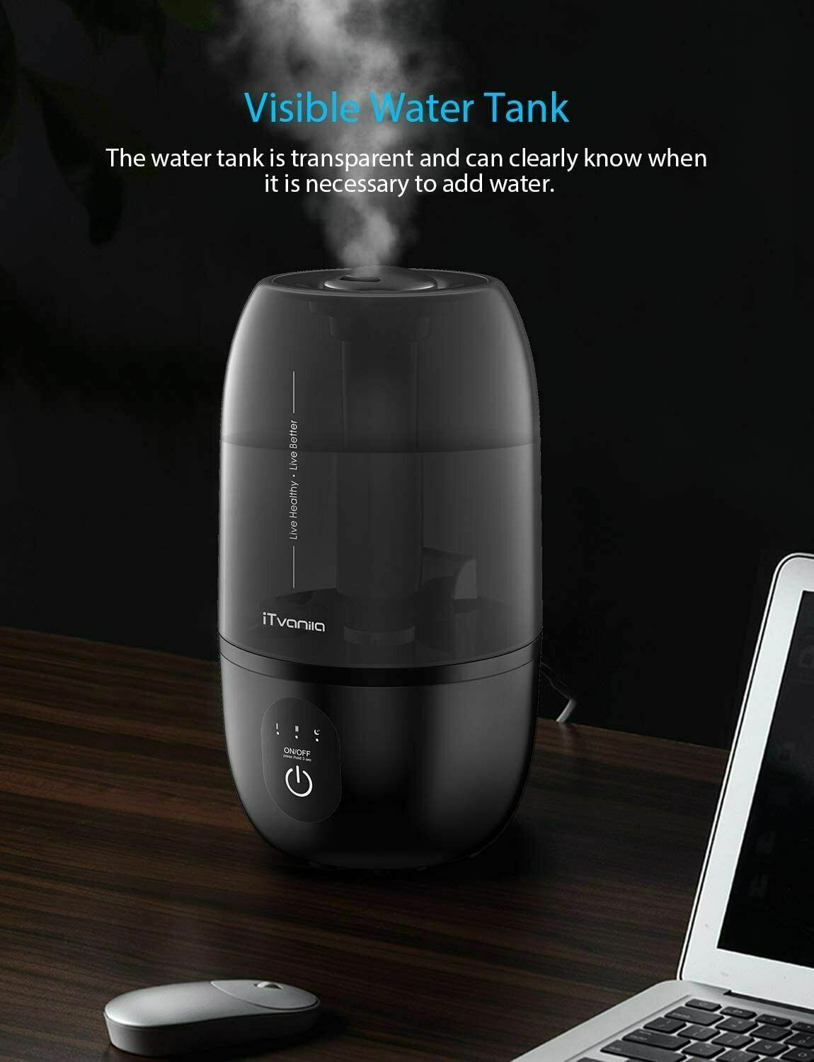 iTvanila Ultrasonic Humidifier HUC1 (Black) eBay