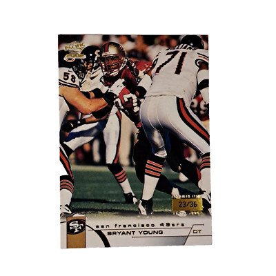 2002 Pacific #392 Bryant Young Premier Date Serial Numbered /36 San Francisco 49