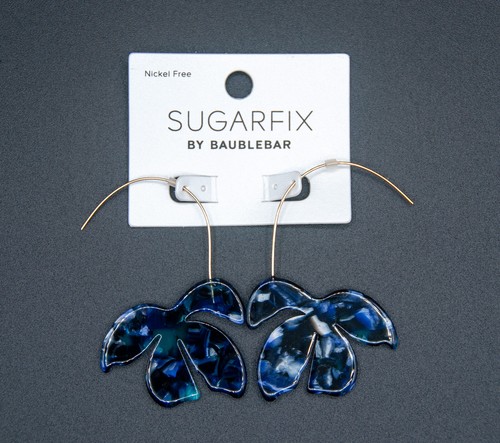 SUGARFIX by BaubleBar Resin Threader Earrings - Blue - Picture 2 of 3